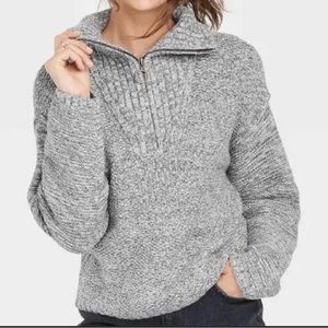 Universal Thread Mock Quarter Zip Turtleneck Sweater